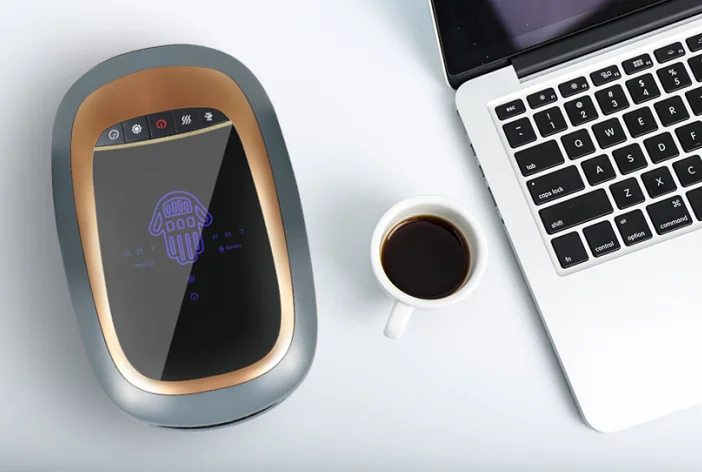 2023 New Cordless Hand Care Massager with Heating 3 Adjustable Modes & Timer Massages Palm and 5 Fingers Massage Separately