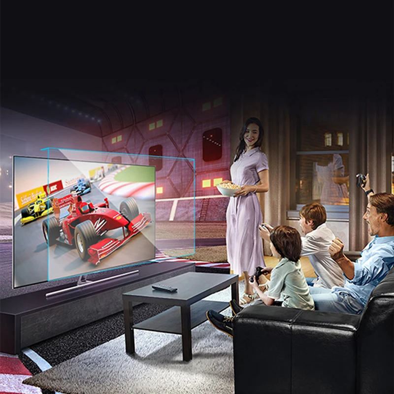 12.5inch 65inch Hanging Transparent Acrylic Anti Blue Light Protective Screen Protection Tv
