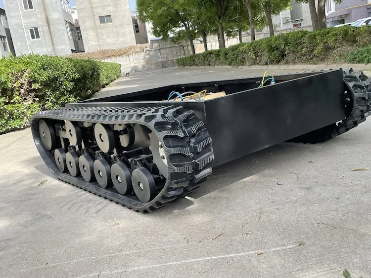 Mobile Robot Platform Intelligent Robot Rubber Track Caterpillar Crawler Chassis Rubber Track Snow
