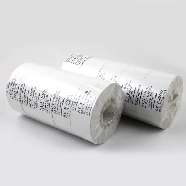 White SCF900 Coding Machine Ribbon 35/25/30mm 100m Thermal Transfer Heat Transfer Ribbon 6