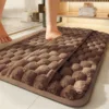 Tapis de bain en mousse à mémoire de forme - Version améliorée avec dossier et bordure de couleur