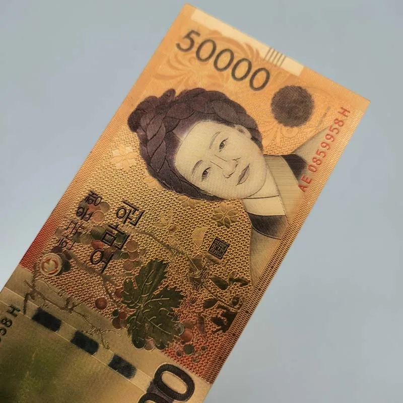 Custom Gold Foil Banknotes Won Color Printing Process Gift Banknotes