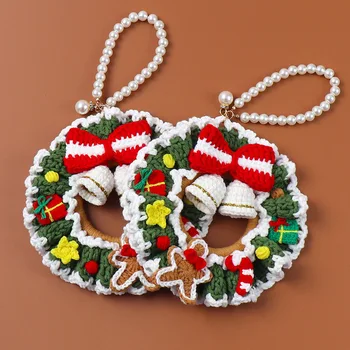 Christmas Wreath Handmade Gift Finished Ornaments Christmas Decoration Toy Promotional Gift  toy for Christmas