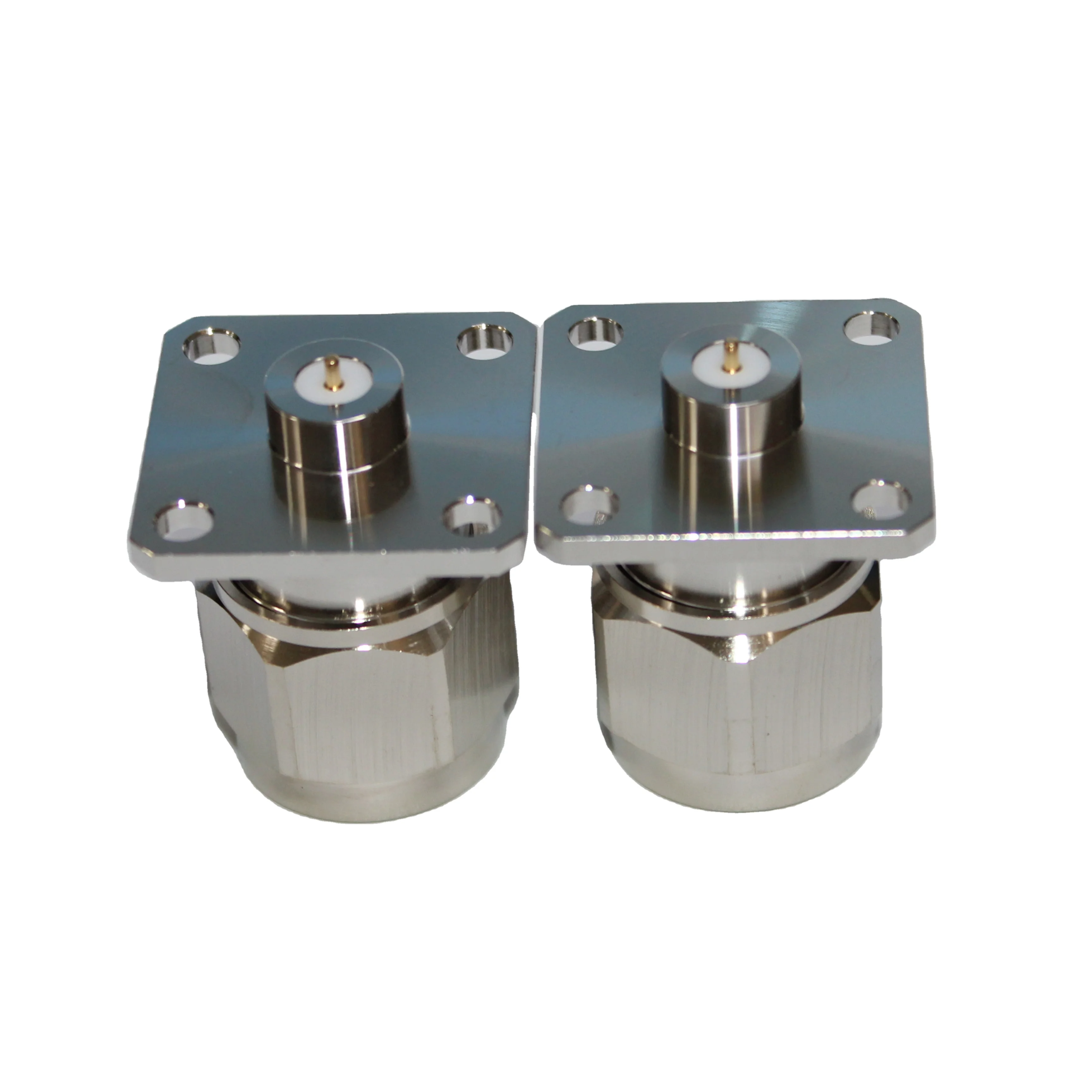 Cost Effective N-JFD RF Connector Male Flange N Connector Solder Type With 4 Hole