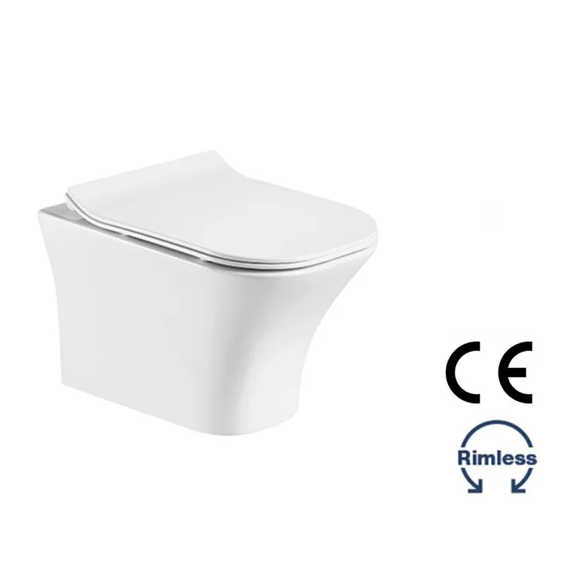 European standard modern wall-hung rimless suspendu wc wall mount row toilet and basin bathroom ceramic wall hung toilet set manufacture