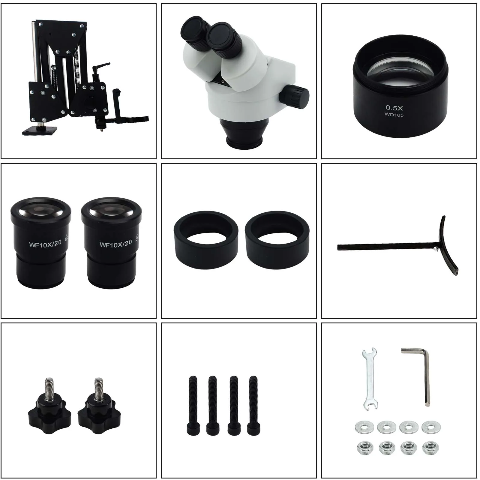 Multi-Directional Micro-Setting Microscope with Inlaid Mirror Spring Bracket for Jewelry Machines Equipment Diamond Setting