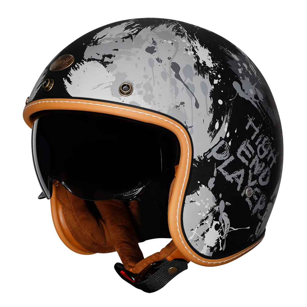 Casque Moto Demi-coque Allemand Homologué DOT - Taille L - Couleur Selon Stock - Neuf Avec Emballage