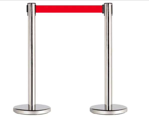 1m Height Stainless Steel Rope Stands Rope Stanchions Crowd Control ...