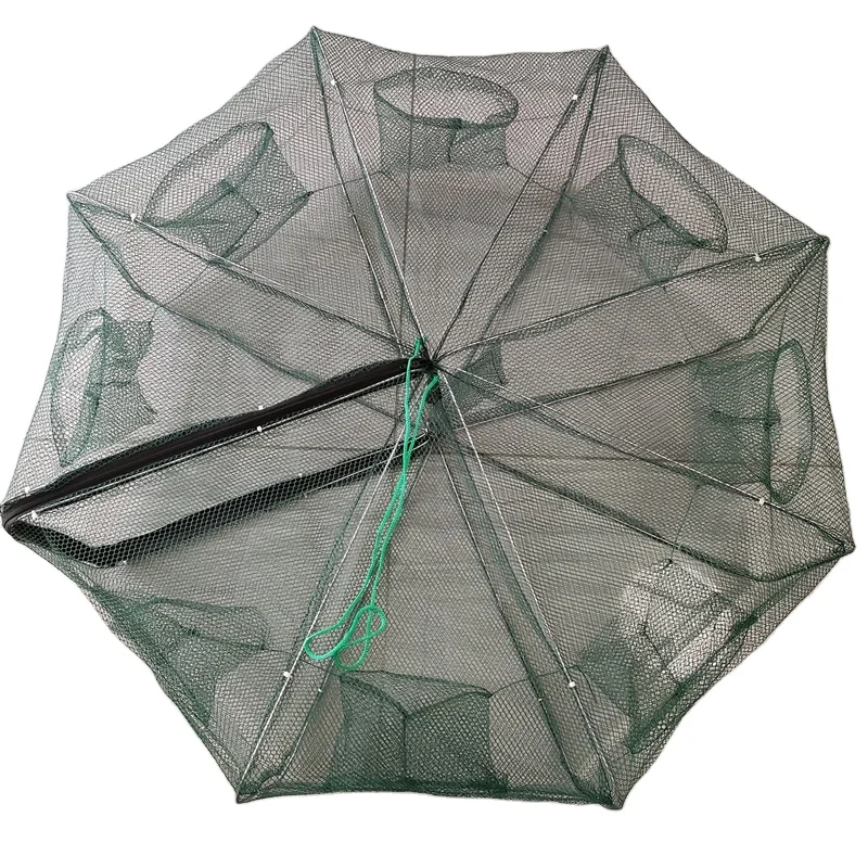 Trous De Pêche Automatique Cage Filet à Crevettes En Nylon Crabe