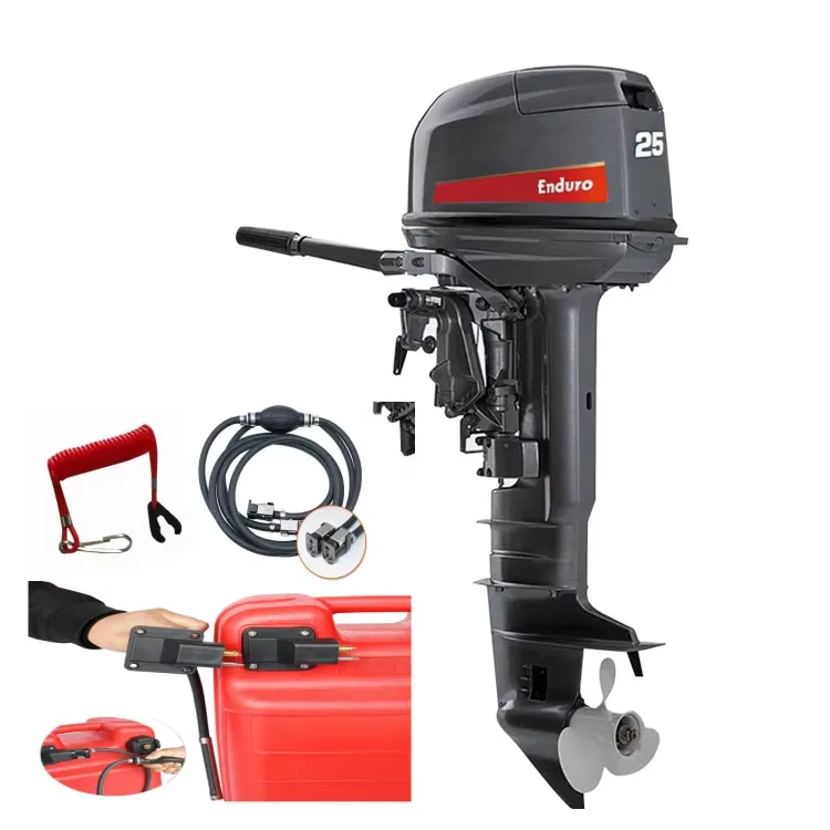 New 15hp to 75hp 2-Stroke Outboard Marine Motor Long or Short Shaft Gasoline Fuel