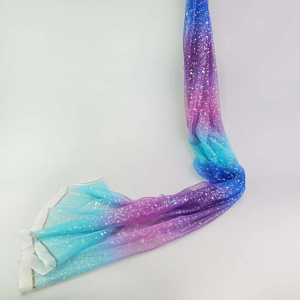 High Quality Fancy Design Good Price Two Tone Gradient Color Sheer Organza Fabric for Women Dress