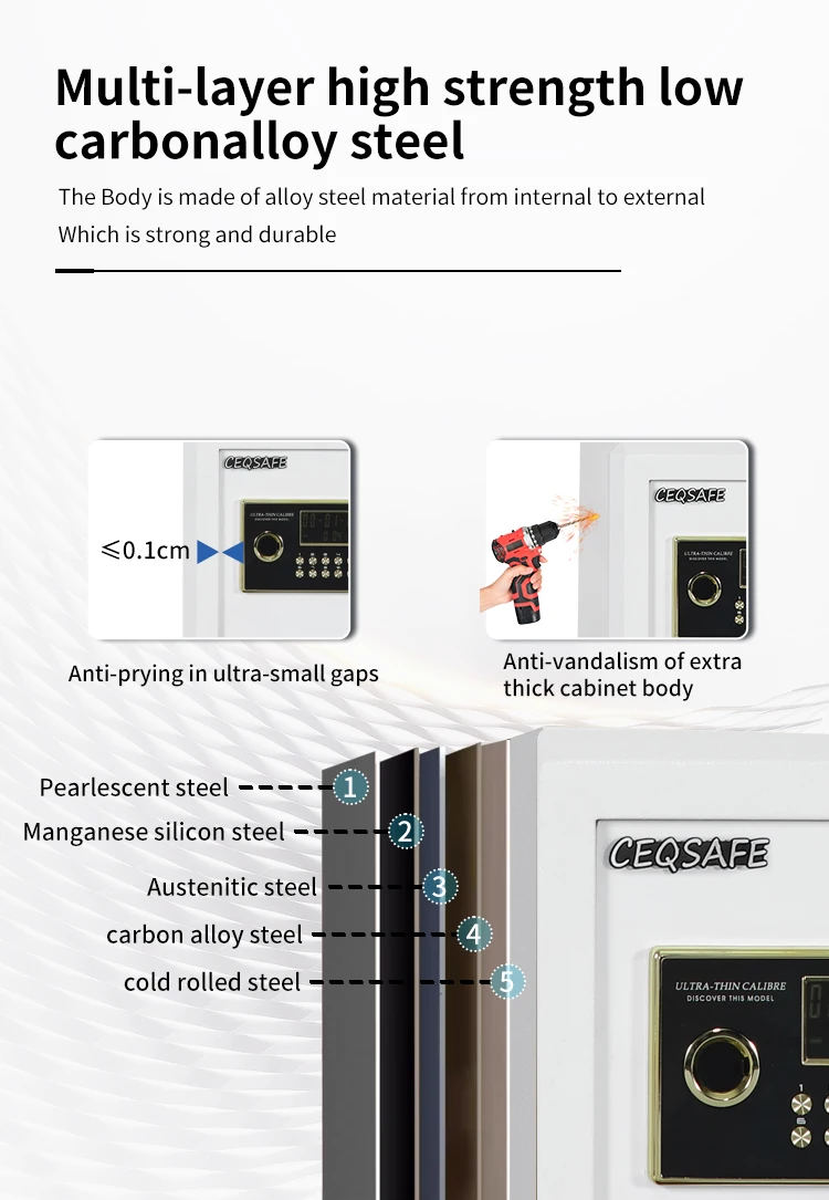 CEQSAFE Korea High-end Electronic Fireproof Booil Safe House Safety Box details
