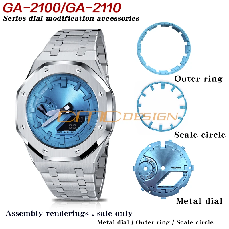 Ga2100 New Product Stainless Steel Strap Metal Case Band Mod Kit For G