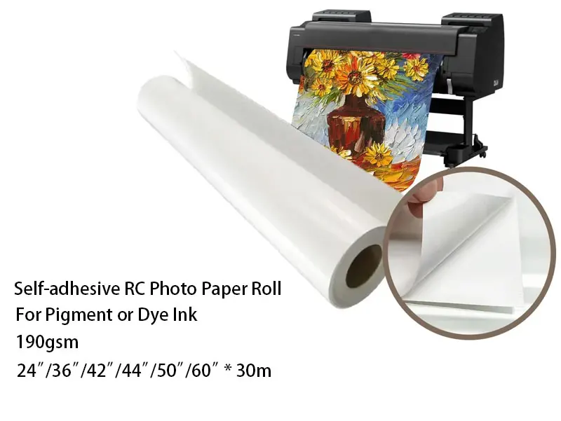 Waterproof Profesiona Glossy Inkjet Self Adhesive Photo Paper For ...