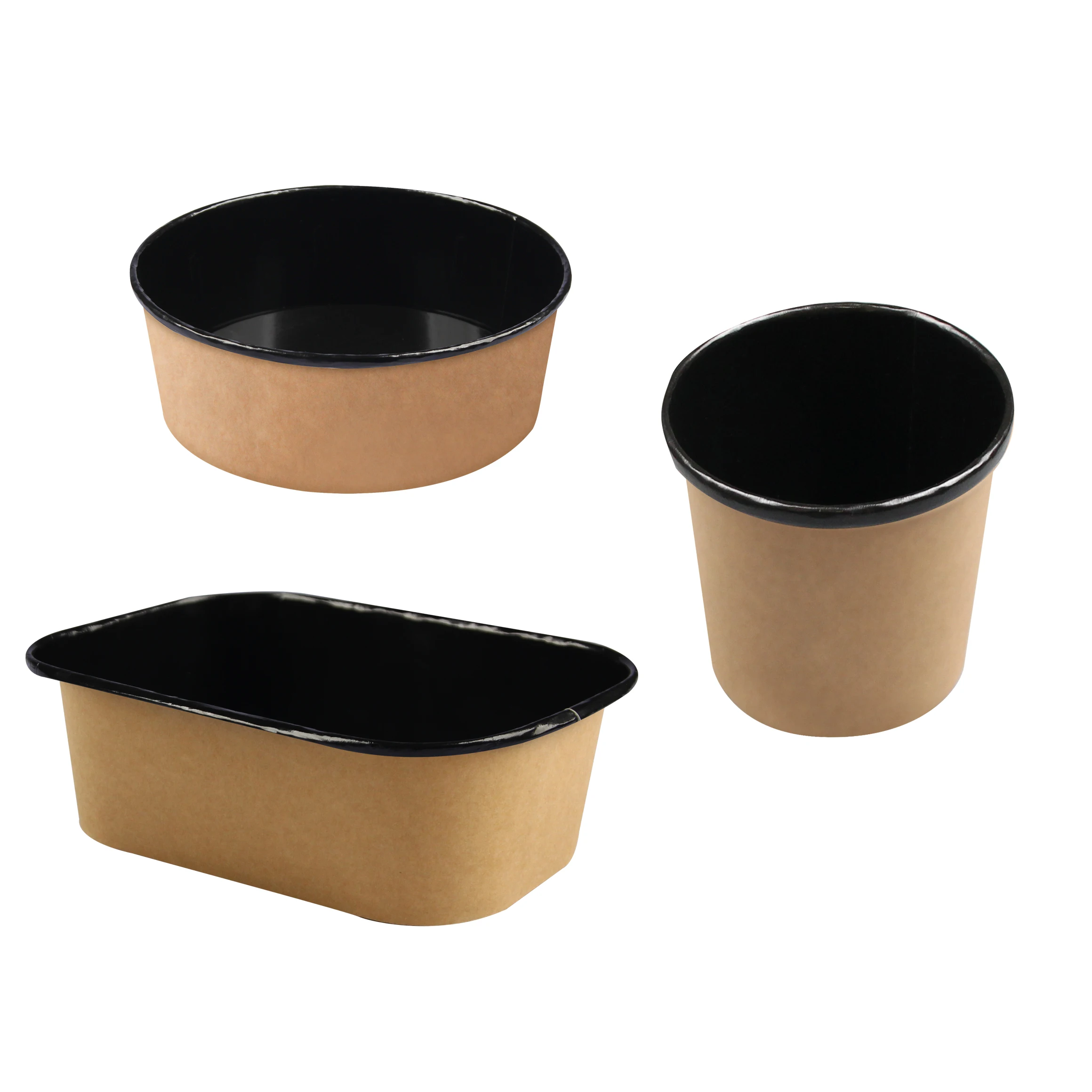 Sowinpak Adaptabilis Fornalis Nigra Pellicula PET Fanpak Scatula e Charta Suppis Continer pro Emballando Cibos