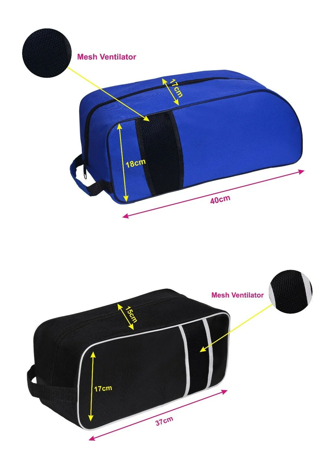 2023 Eco New Wholesale Zipper Football Boot Bag Sports Training Gym