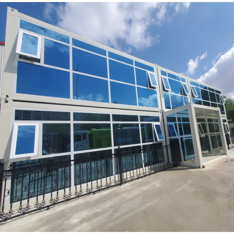 Customized Modern Box Type House Designs Modified Shipping Container with Steel and Sandwich Panel for Villas