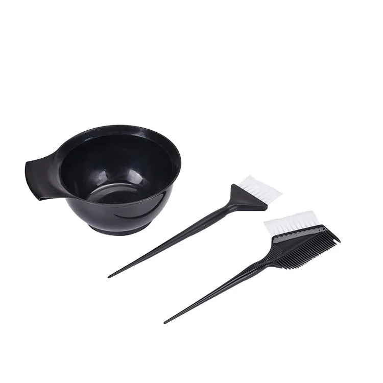 
Инструменты для салона окрашивания из 3 предметов, набор из роскошной пластиковой чаши для смешивания с кисточкой для окрашивания волос 