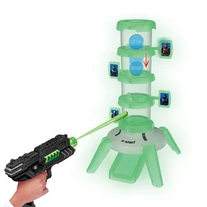 EPT Plastic Glow in the Dark Gun Toy Games Custom Toys Target Practice Shoot Game Kid Amusement Shooting Games for Kids
