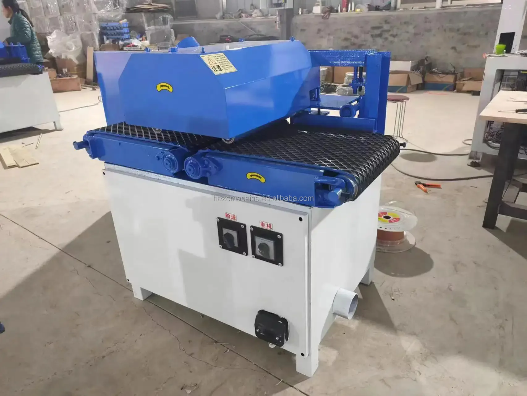 Multi Blade Rip Saw Machine Horizontal Circular Saw Machine With Multiple Blades Industrial Wood Cutting