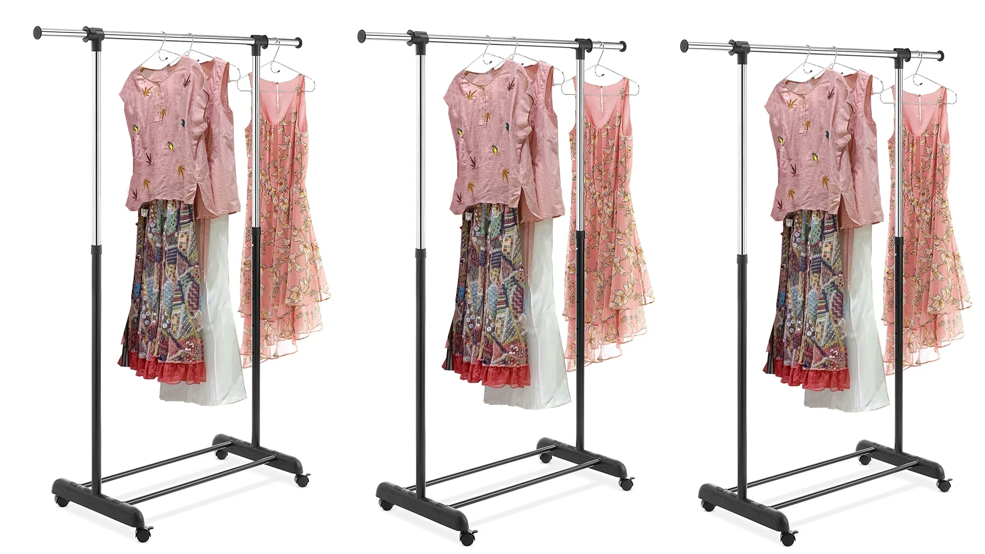 Premium Adjustable Portable Garment Rack Industrial Modern Garment Rack