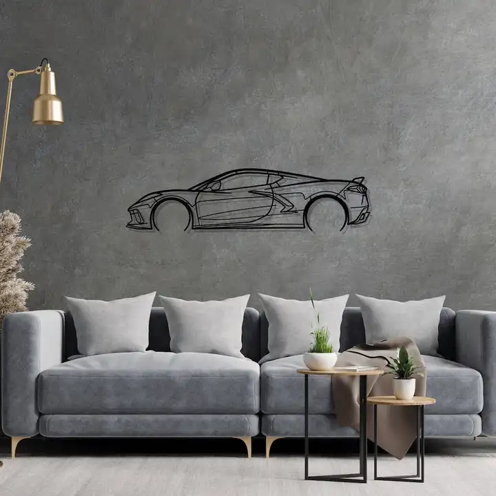 Auto Silhouette Metall