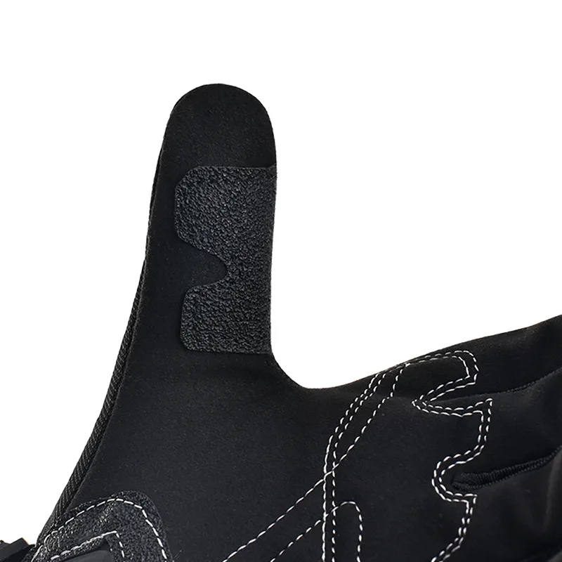 Motorcycle Riding Gloves with Touch Screen Windproof Drop-Proof PVC Material Long Finger Design for Outdoor Sports Off-Road Use