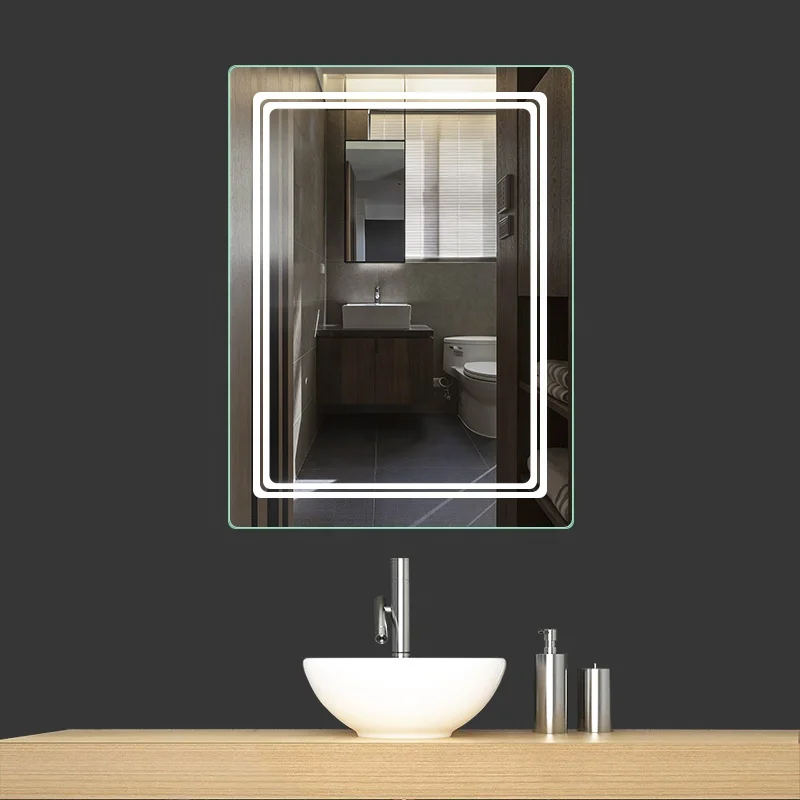 FRALIMK LED Makeup Bathroom Mirror with 3 Light Color, Anti-Fog