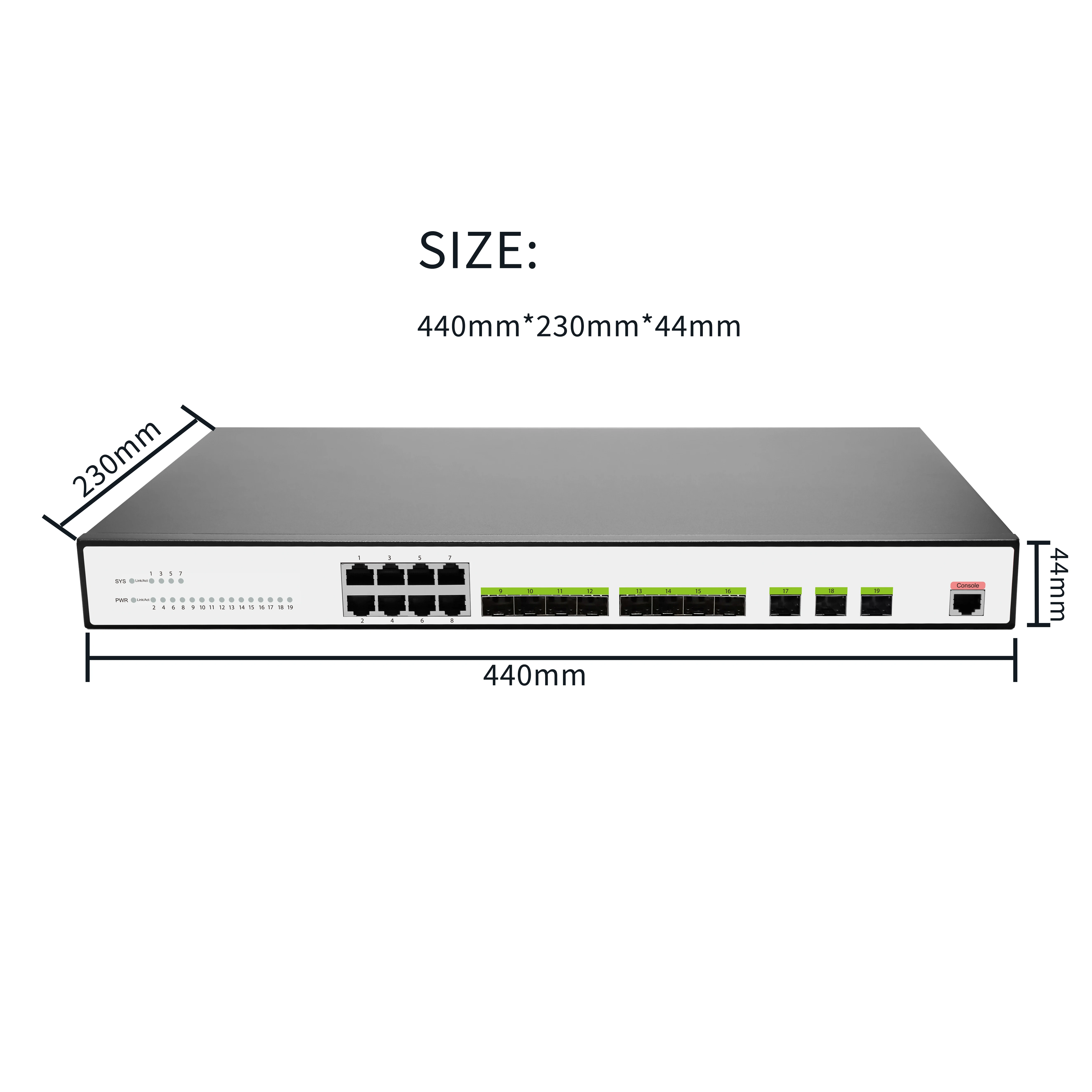 11 Ports 10g Sfp Ports L2 L3 Managed 1u Rackmount Network Switch Buy