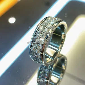 IGI Certified 9K/14K/18K Gold Men's Ring - Hip Hop Eternal Style, Lab Diamonds, Iced Out Bling Jewelry