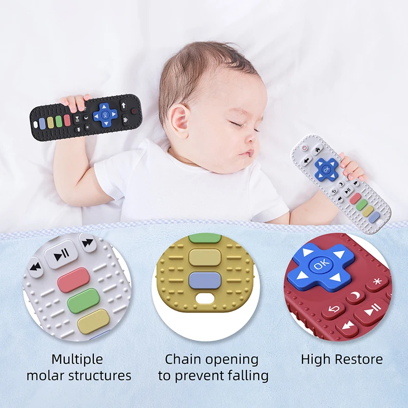 Cpc Factory Direct Sale Remote Control Shape Teething Chew Toys Bpa