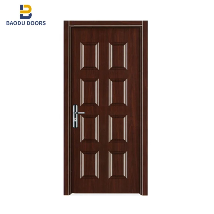 Bowdue Factory Low Price and Popular Stainless Mexin Steel Single Door Apartment Main Gate Design Steel Doors