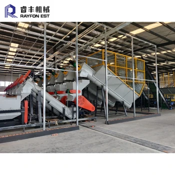 Industrial ABS Washing Line 5000kg/h with Automatic Label & Impurity Removal