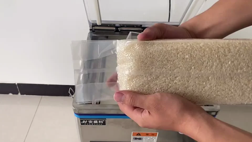 Seal Side Gusset Rice Packaging Vacuum Bags Custom Printed 3 Sides Food