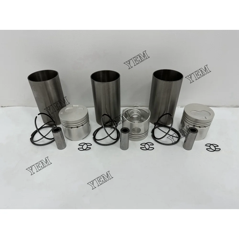Engine Liner Kit With Pistons Ring Set Cylinder Liner Fit for Mitsubishi K3E