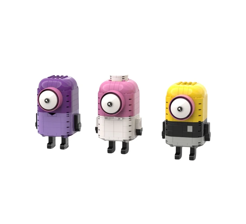 Jizai Anime Figure Custom Brick Figures Minionss Anime Figure 3d MOC Building Blocks Custom Cartoon Brick