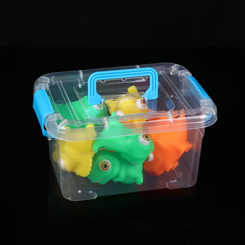 PP Food Grade Clear Plastic Storage Box with lid Carrying Case Desktop Storage Box Makeup box supplier