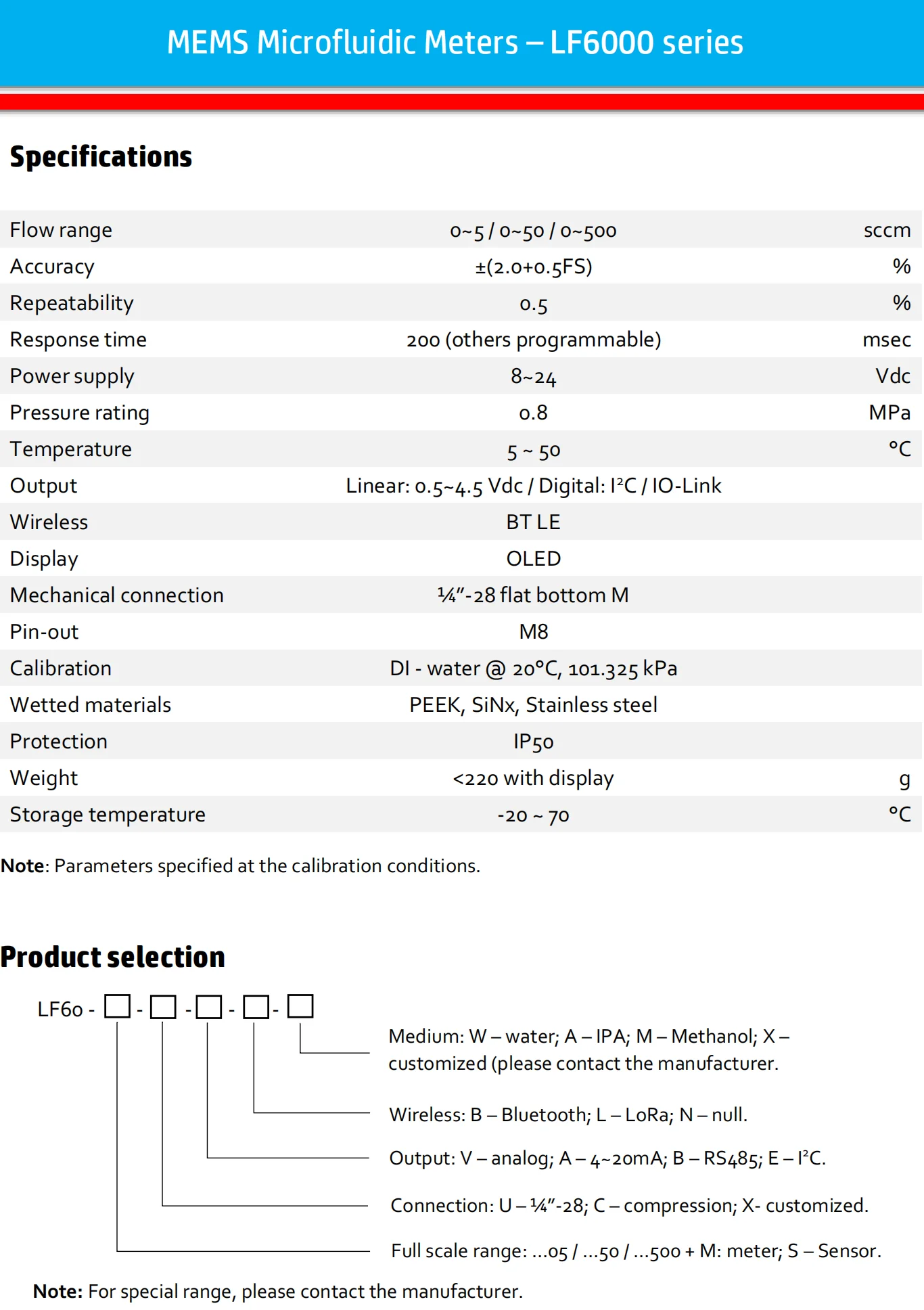 LF6000 Wasser-Mikrofluidik-Durchflussmesser Mikro-Flüssigkeitsdurchflussmesser – Detail 3