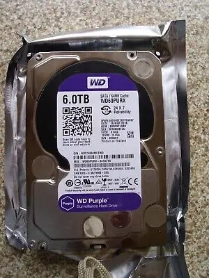 60PURX 6TB Internal 7200RPM 3.5'' SATA Hard Drive Purple Surveillance