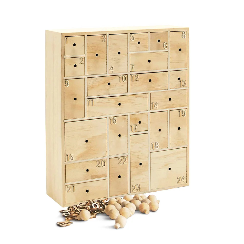 HYGGEHAUS Natural Wooden Storage Organizer (24 drawer) – hyggehaus