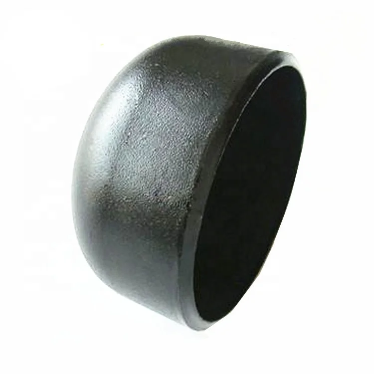 Low Pressure Carbon Steel Pipe Cap Elliptical Dished End Casting Technique Smooth Surface Butt Welded Pipe Fitting End Cap