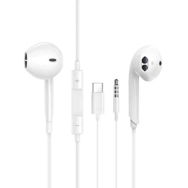 XF K19 Type-C In-ear Headphones with Mic for iPhone and Android Phones