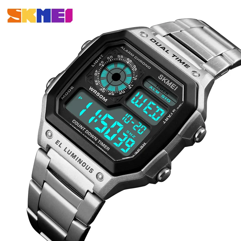 Thailand Hot Watch Skmei 1335 Gold Digital Watch