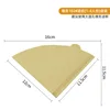 Large cone-shaped sheets, natural color, 40 sheets [bagged]
