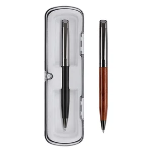 Custom Logo Luxury Vintage Ballpoint Pens Business Promotion Gift Set with Box