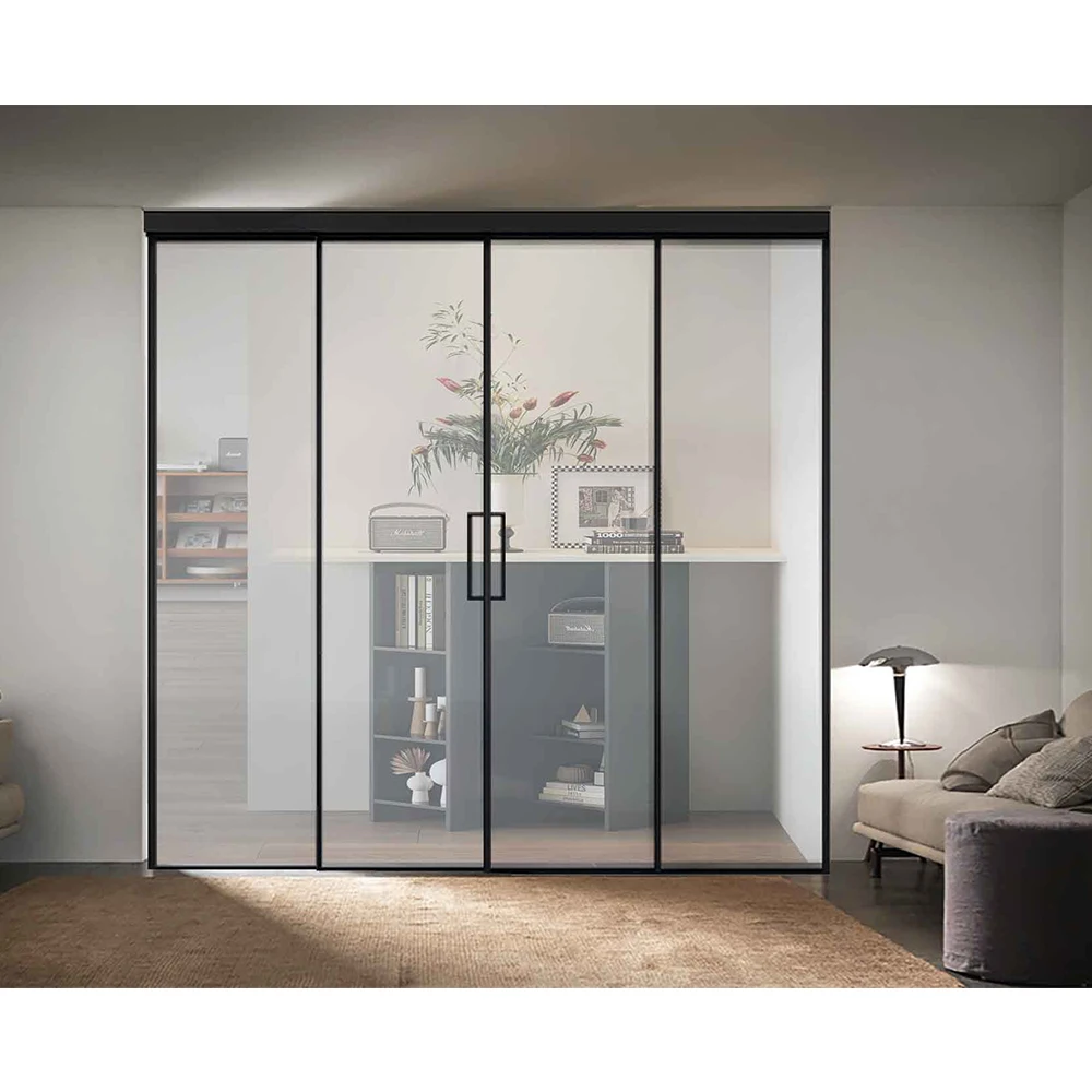 Telescopic Sliding Door System Glass Extremely Narrow Aluminum Sliding ...