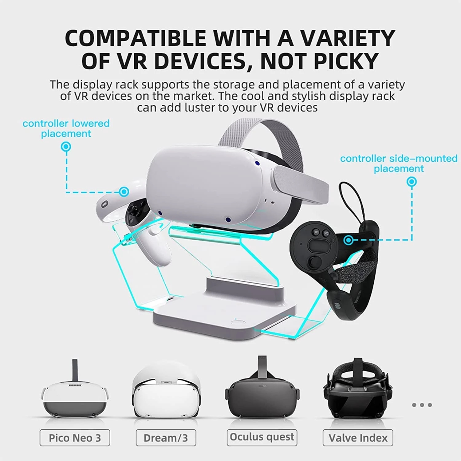 Oculus Quest2ユニバーサルメタクエストコントローラーRGBVR
