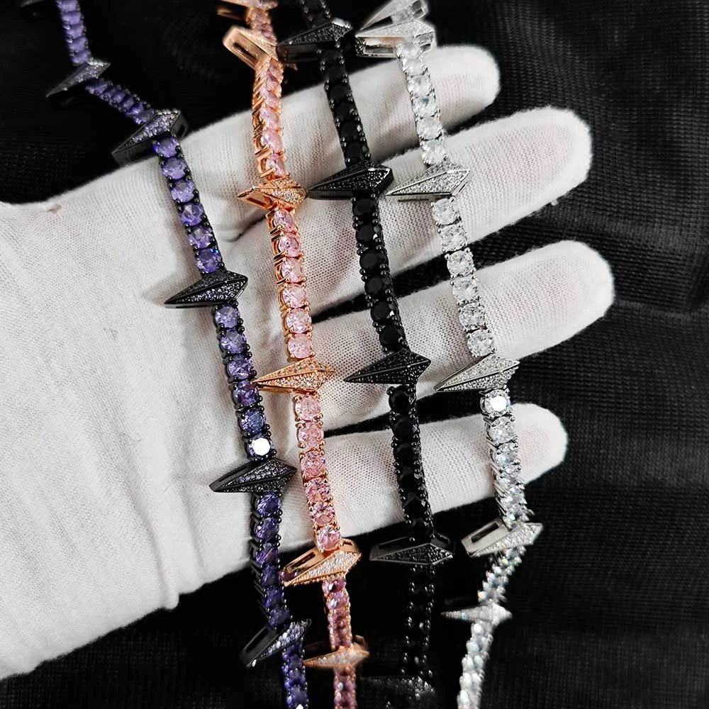 Choker Necklace Diamond Black Panther Chain 5mm Tennis Chain