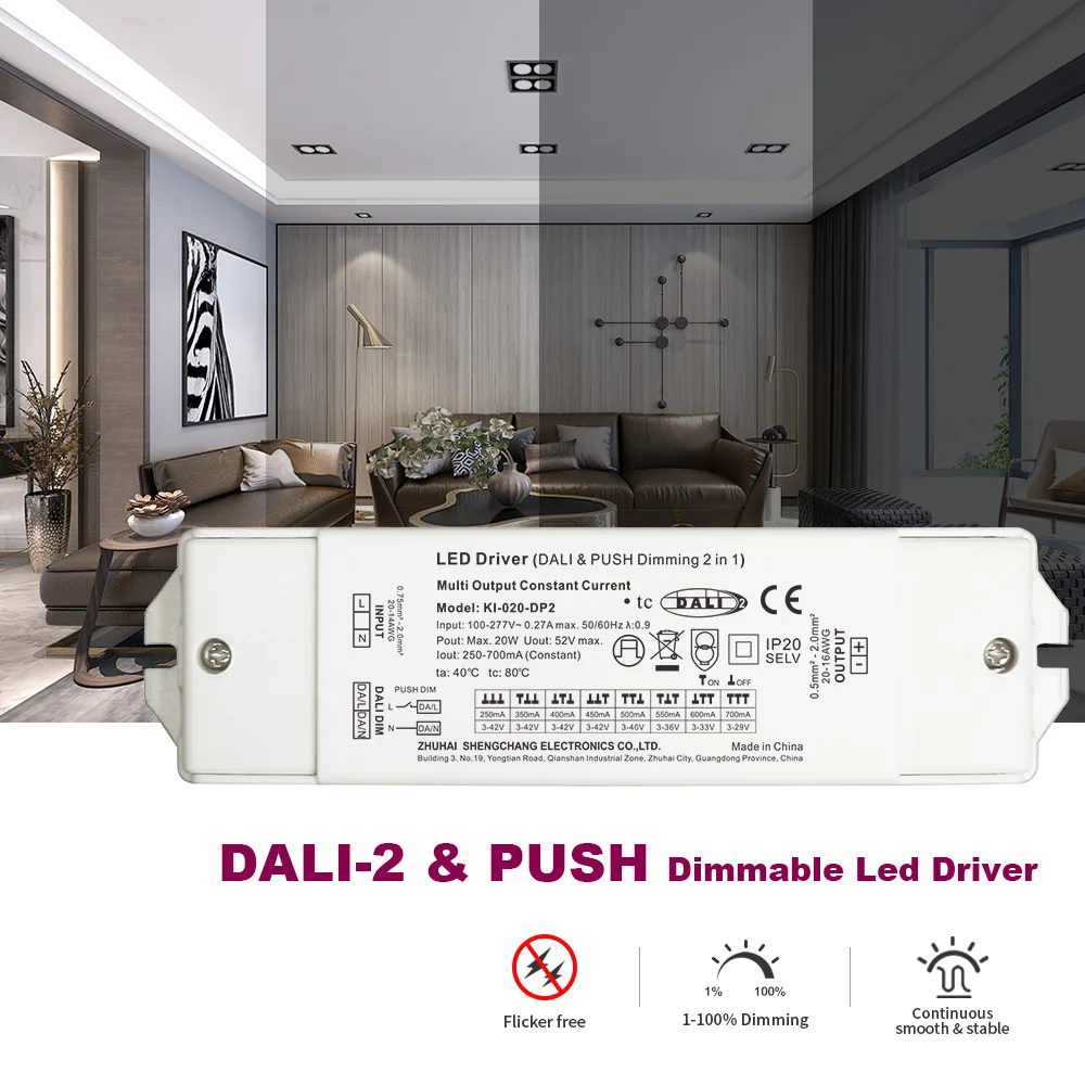 Smart Dimming Led Driver 3 Color Cct 220v 277vac Circuit Led Dali Driver Led Downlight Dali Driver