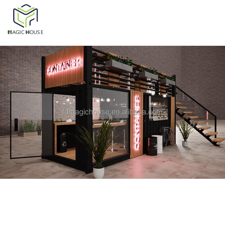 MAGIC HOUSE Magic House Prefabricated Shipping Container Mobile Bar